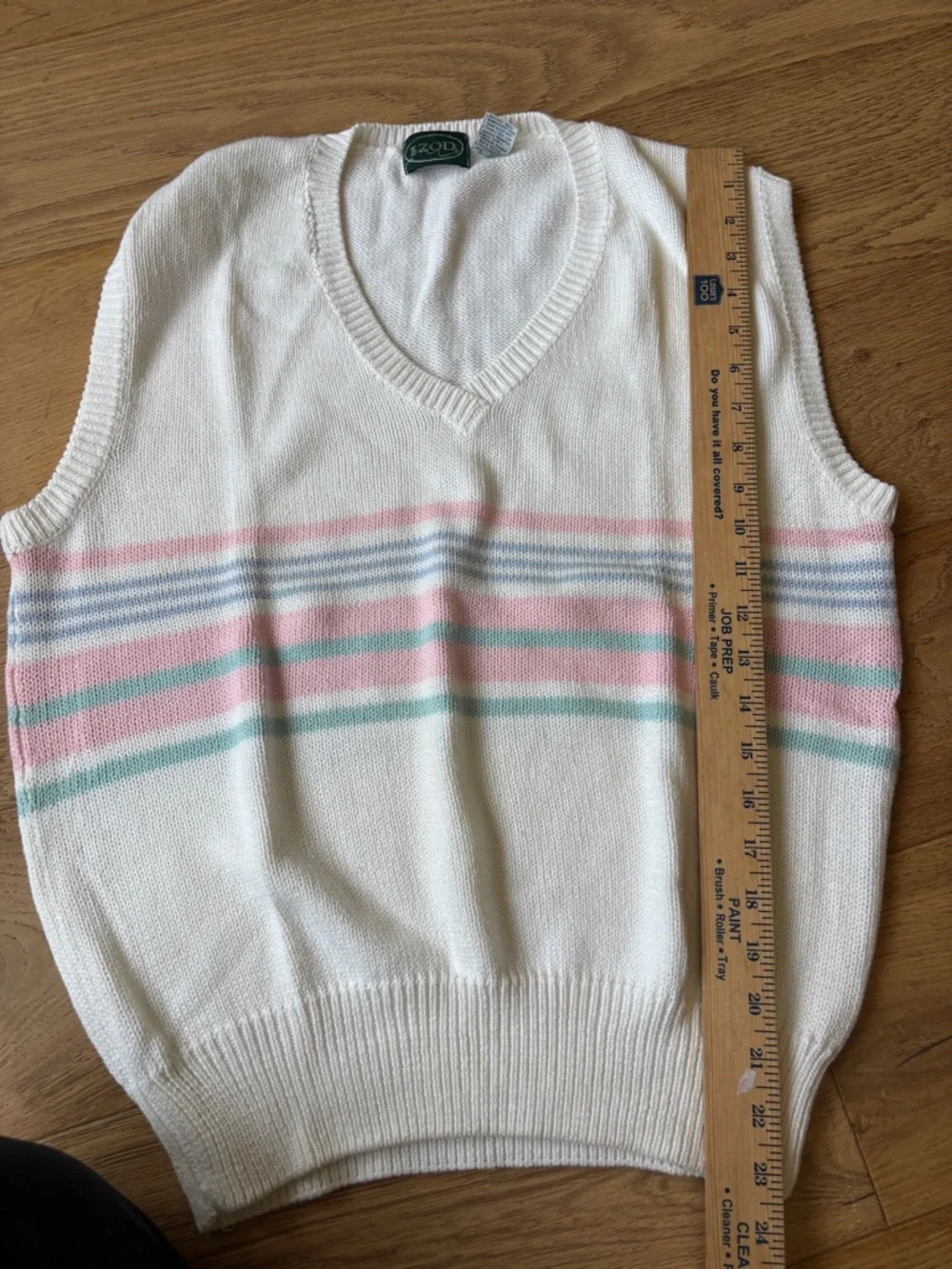 Vintage Izod sweater vest mens medium - Picture 2 of 4